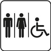 Wheelchair friendly toilets
