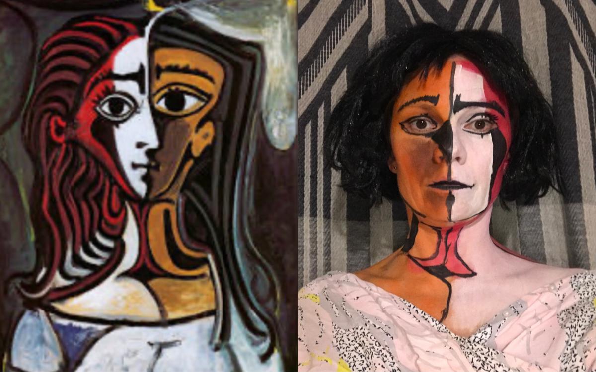 Belinda's recreation of Picasso's Portrait of Jacqueline