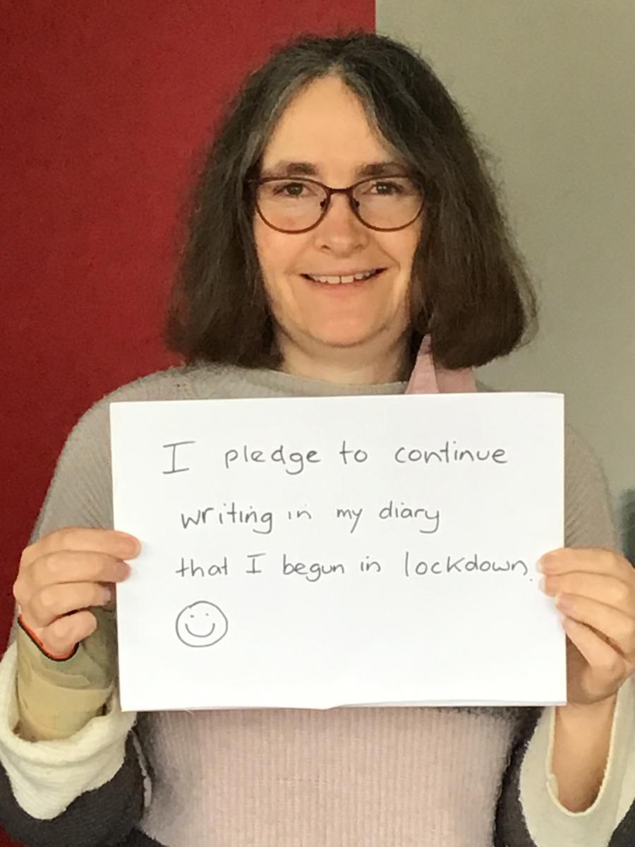 I pledge to continue writing in my diary that I began in lockdown