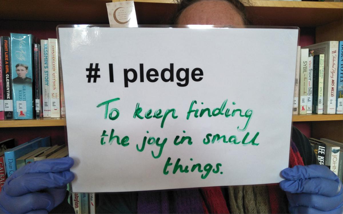 I pledge to keep finding joy in the small things