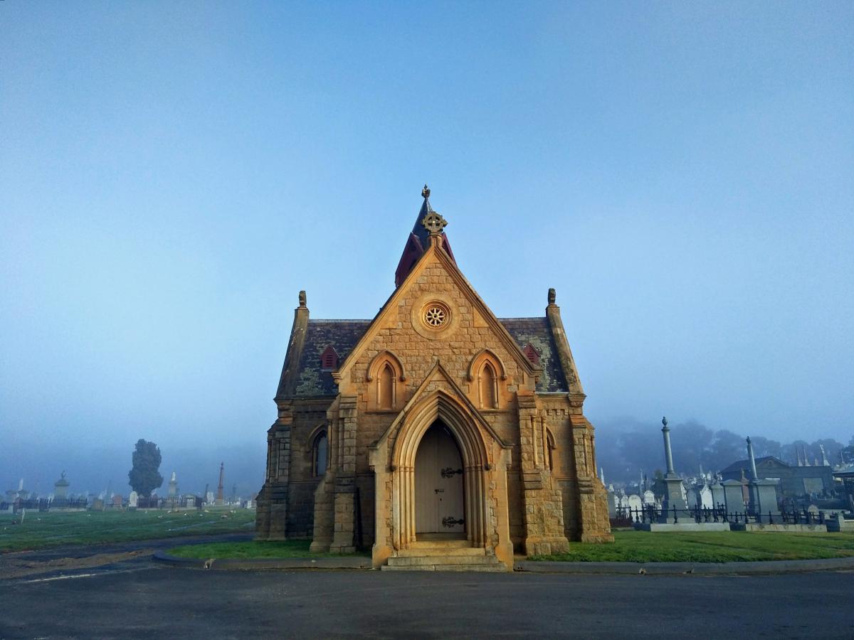 Chapel in the fog