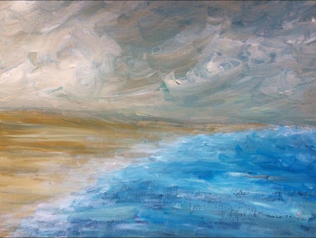 painting of the ocean