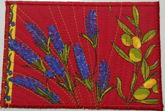 flowers on a red background